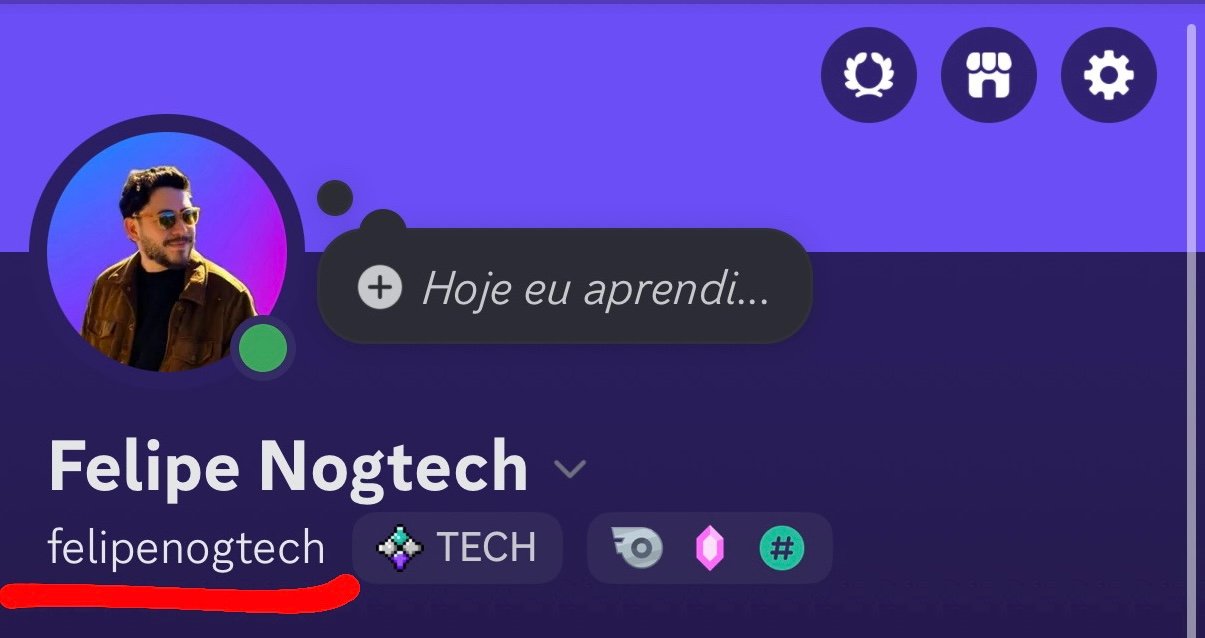 Onde fica o usuário no Discord